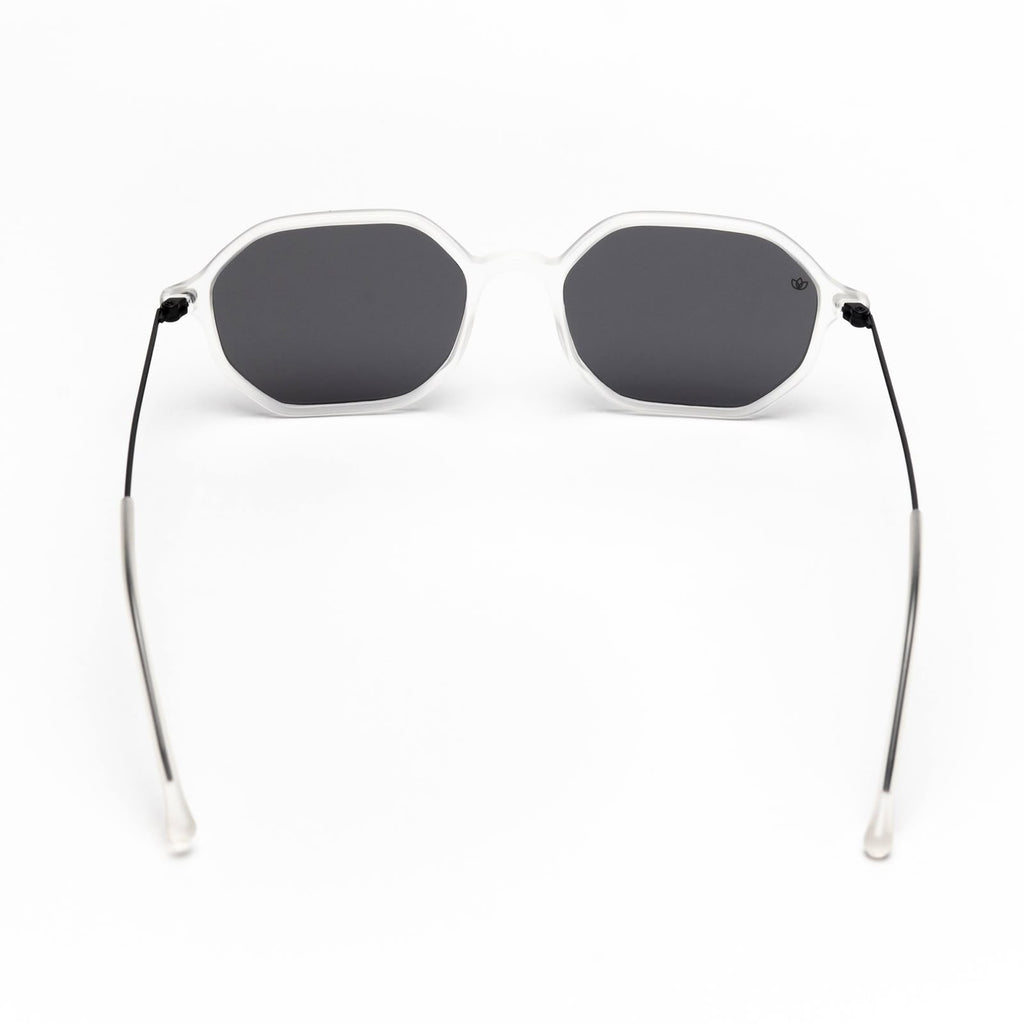 Lavnder Octagonal white matte