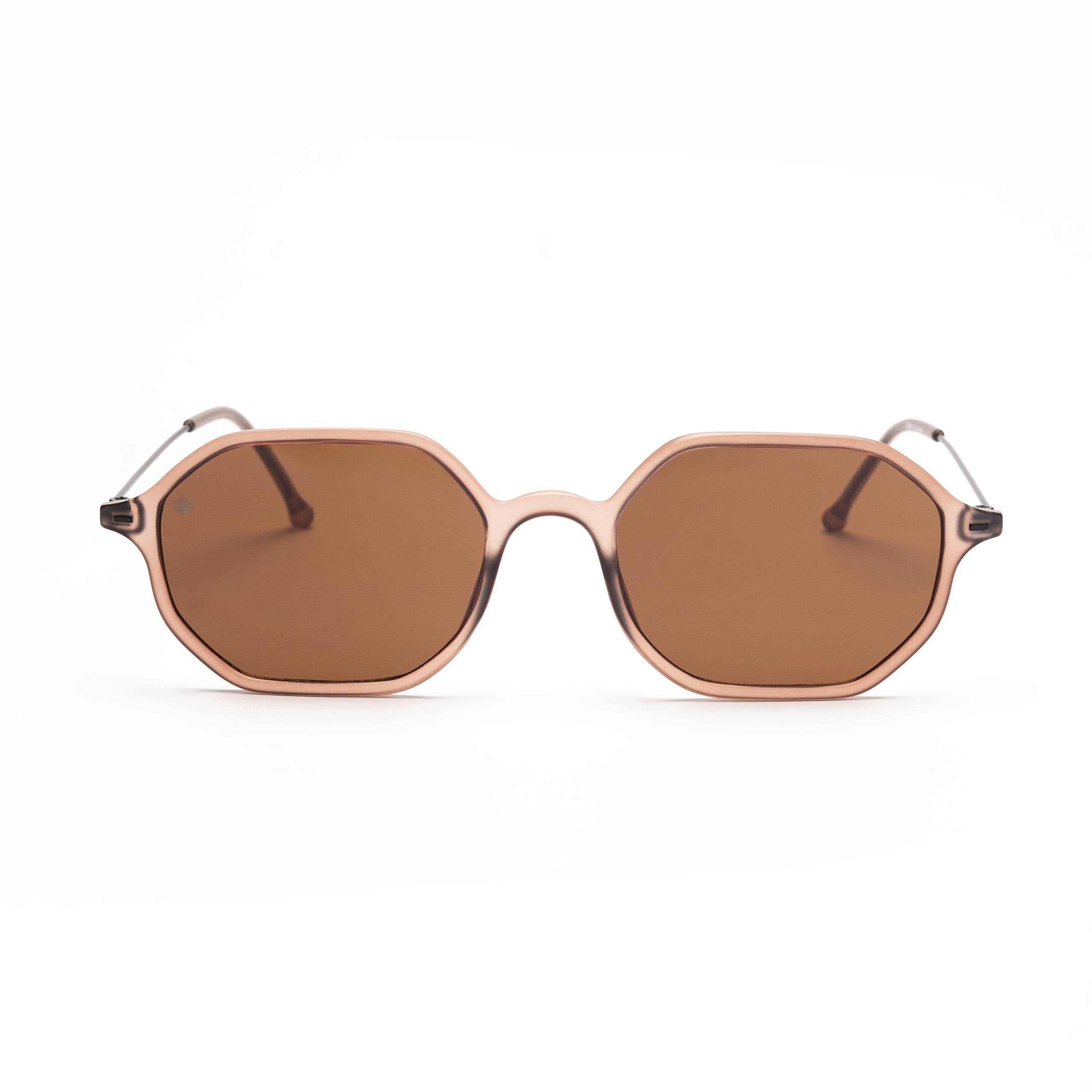 Lavnder Octagonal Brown