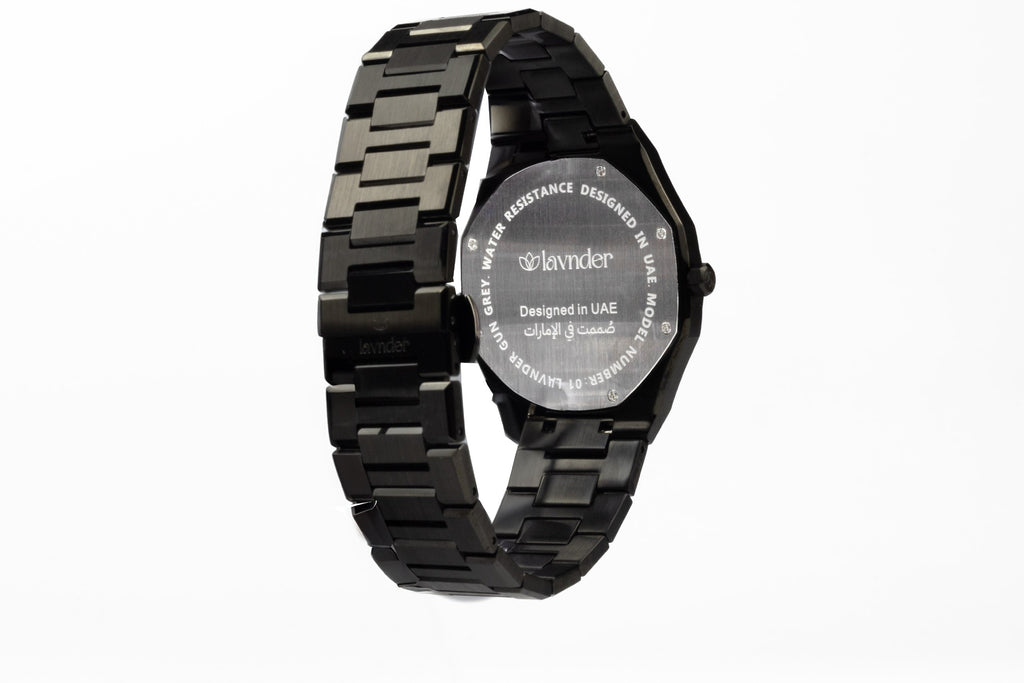 Lavnder Shadow - Gunmetlic Watch