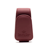 Lavnder Clip Sunglasses Holder - Burgundy