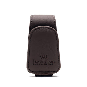 Lavnder Clip Sunglasses Holder - Coffee