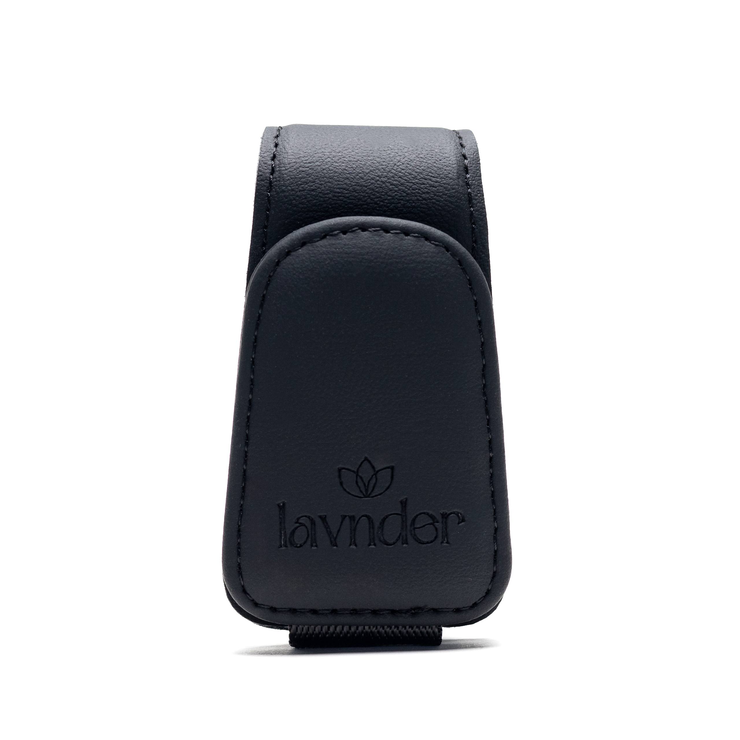 Lavnder Clip Sunglasses Holder - Black